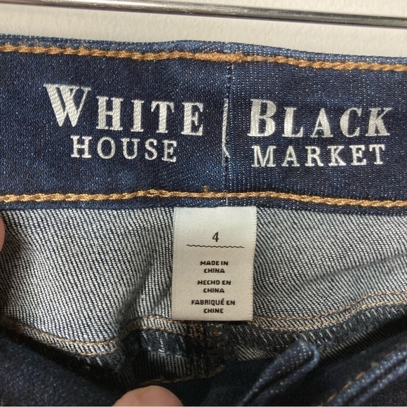 White House Black Market lace up ankle‎ Jeans size 4 - Picture 4 of 7